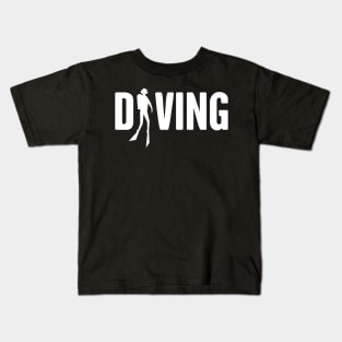 Bold Scuba Diving Kids T-Shirt